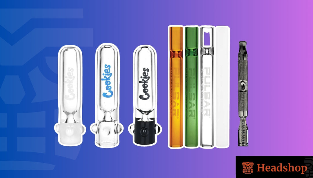 A man cleaning a glass chillum at a kitchen table.