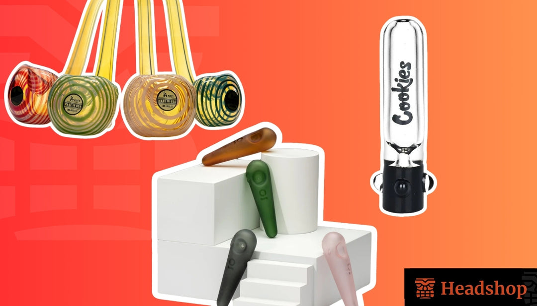 A broken glass pipe lies on a cluttered workbench in a neglected workshop.