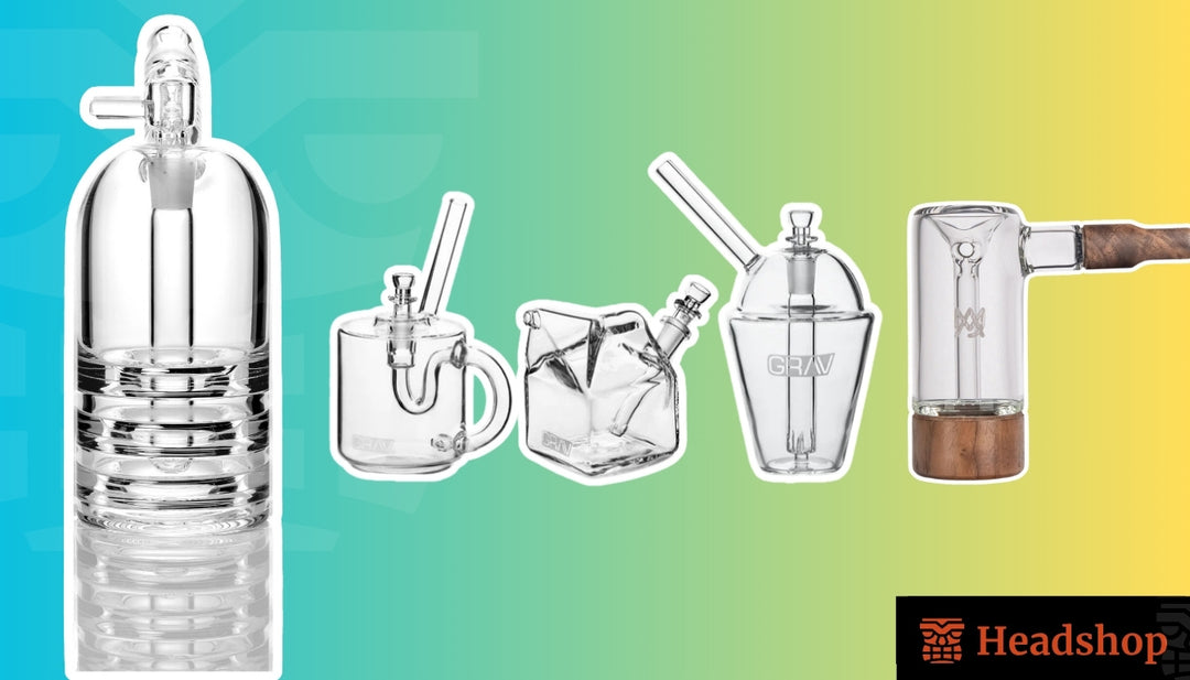 A bubble pipe and solution bottles on a rustic table.