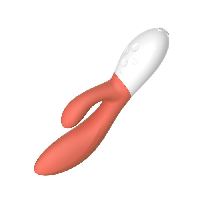 LELO INA 3 Rechargeable Dual Stimulator Coral Red - Headshop.com