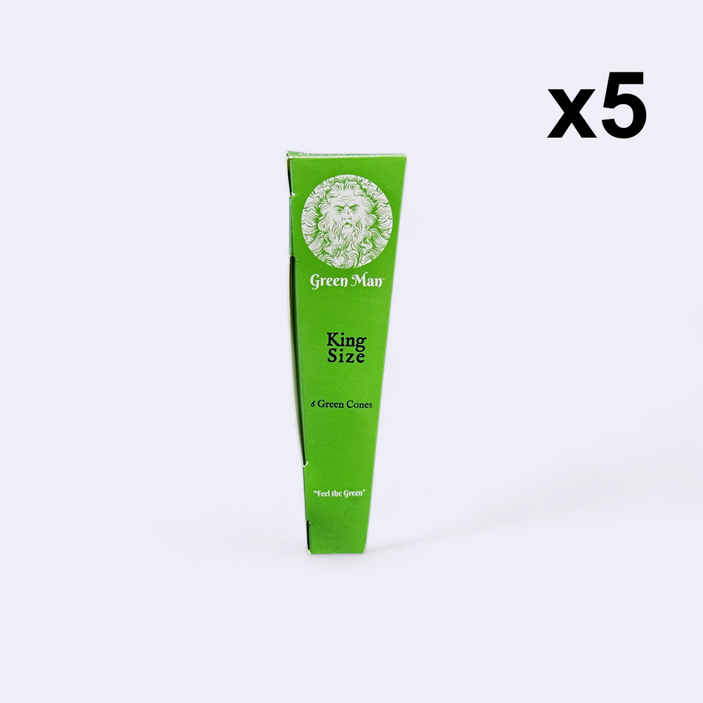 Green Man Green Rice Paper Cones - Headshop.com