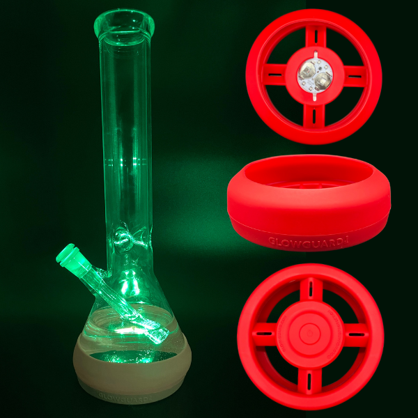 Bong Base Bumper Coin Battery 4.25in-6in Bases Silicone Fits Variety of Shapes - Headshop.com