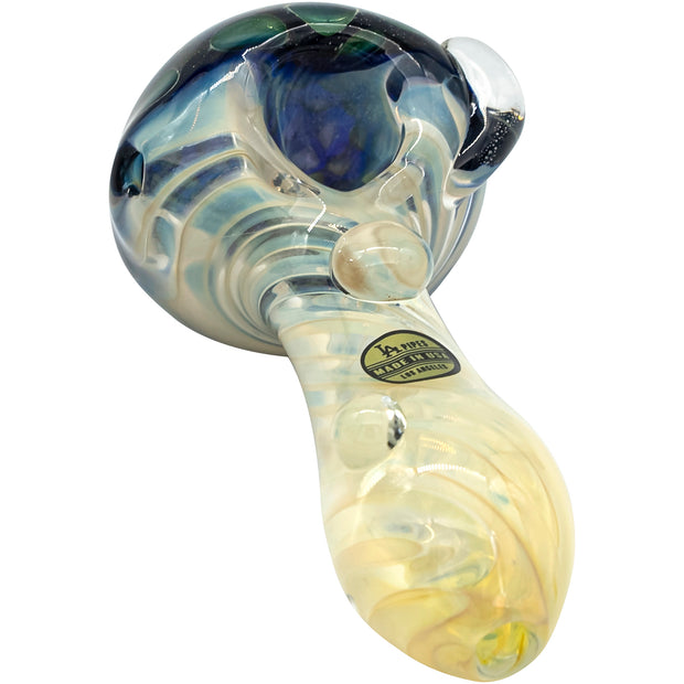 LA Pipes "The Hive" Honeycomb Color Changing Glass Pipe - Headshop.com