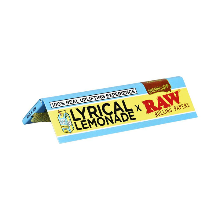 50CT DISPLAY - RAW x Lyrical Lemonade Rolling Papers - Organic Hemp / 32pc / King Size Wide - Headshop.com