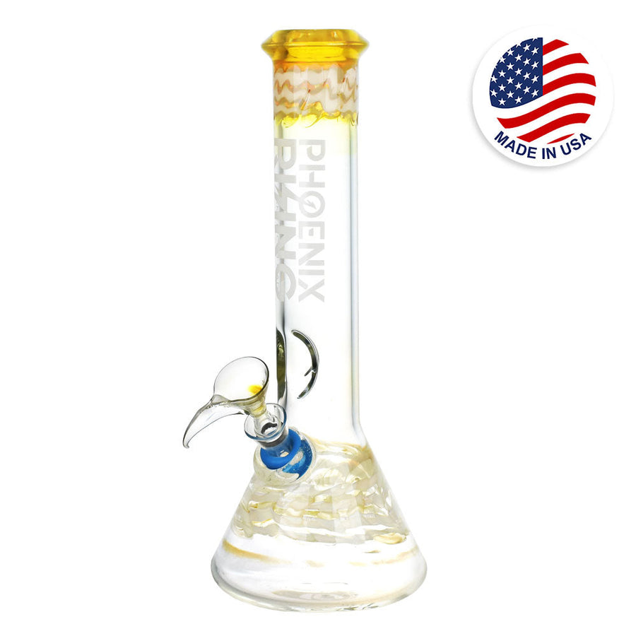 Phoenix Rising Rope Beaker Water Pipe - 10"/14mm F/Colors Vary - Headshop.com