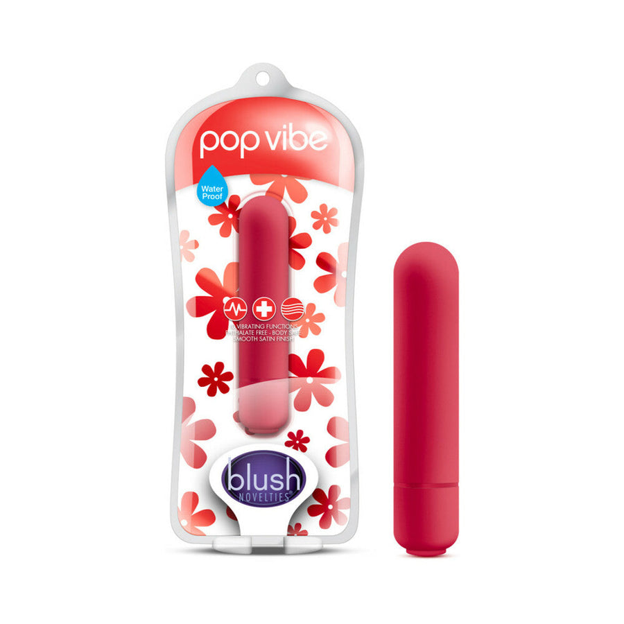 Blush Vive Pop Vibe Bullet Vibrator Cherry Red - Headshop.com