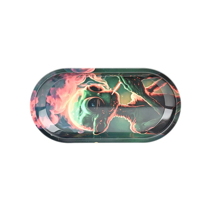 Alien Glass Beaker Water Pipe Smoking Set - 7.75" / 14mm F - Headshop.com