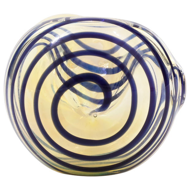 LA Pipes Spiral-Head Color Changing Glass Spoon Pipe - Headshop.com