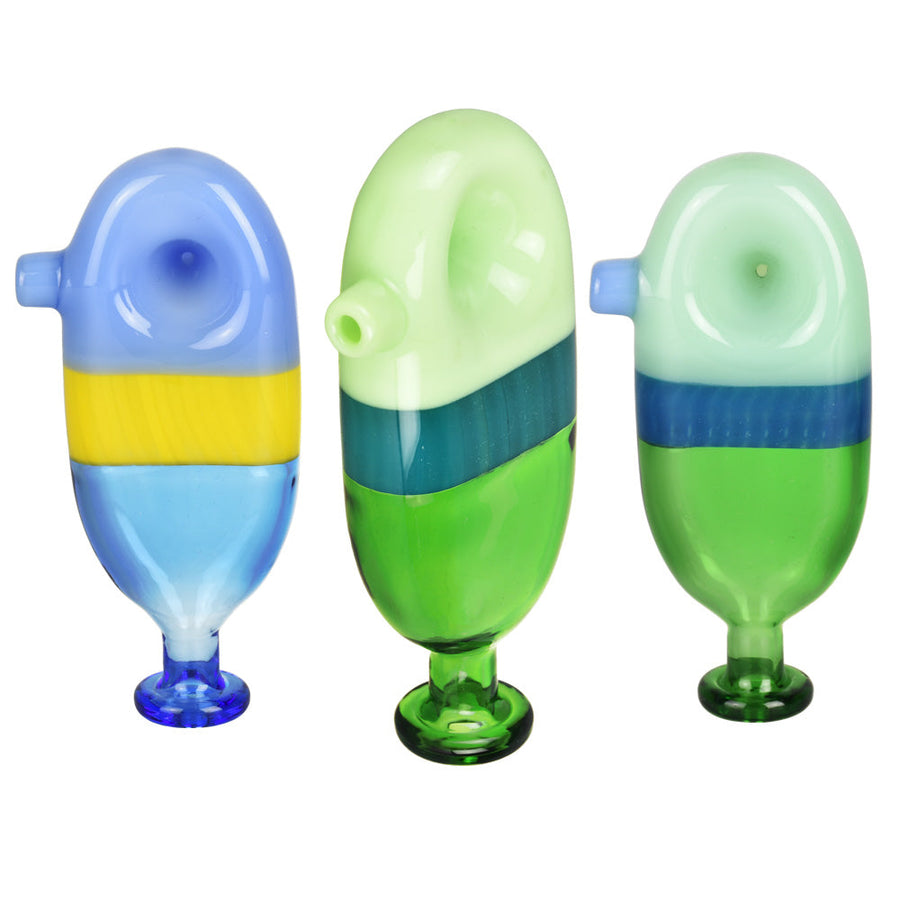 Submarine Smoker Hand Pipe - 4.9"/Colors Vary - Headshop.com