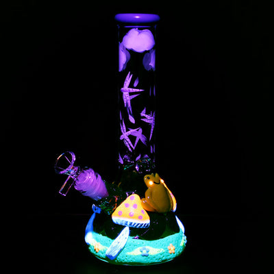 Froggy Friend Fun-guy Beaker Water Pipe | 10" | 14mm F - Headshop.com