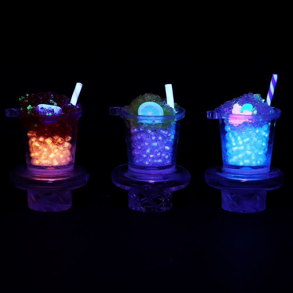 Slushie Glass Carb Cap - 30mm / Assorted Colors 5ct - Headshop.com