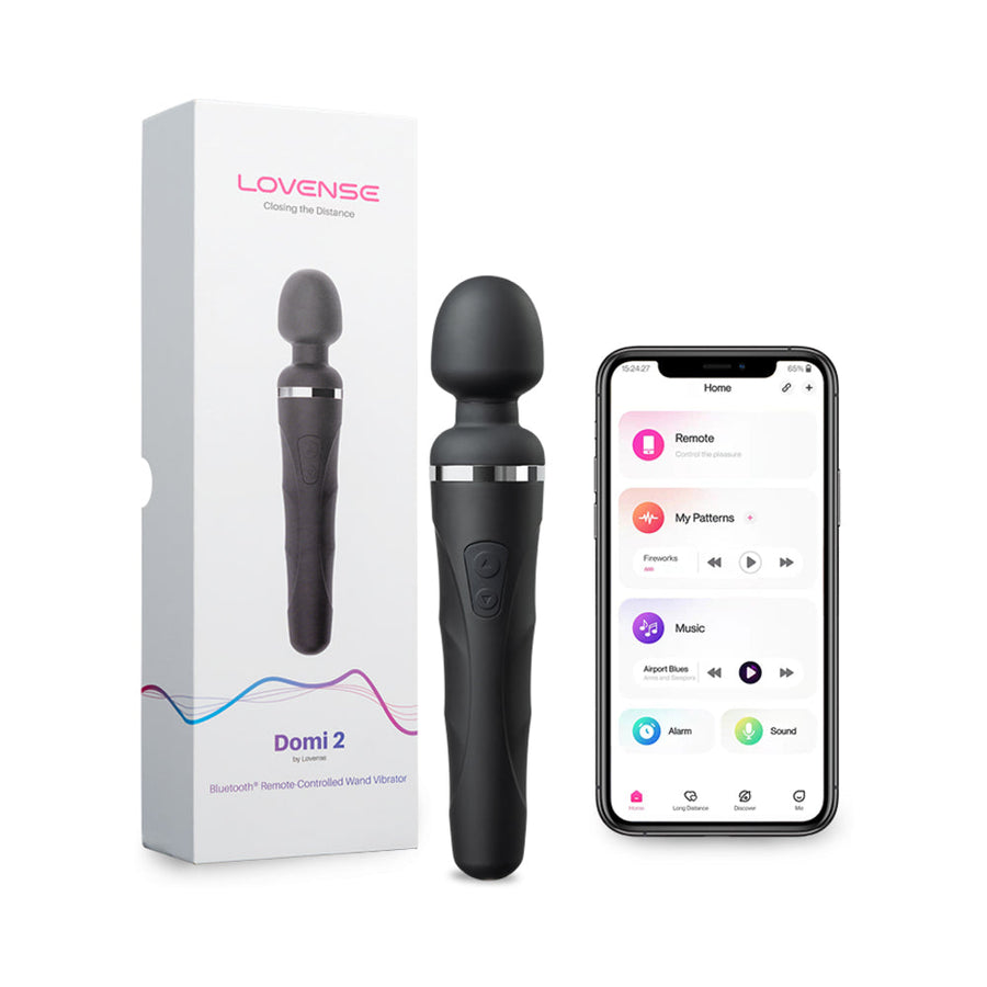 Lovense Domi 2 Bluetooth Programmable Wand Vibrator - Headshop.com