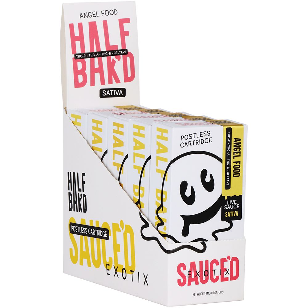 Half Bak'd x Sauce'd Exotix THCA Vape Cartridge | 2g - Headshop.com