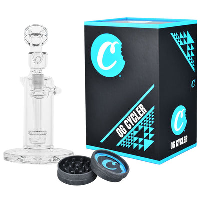 Cookies Recycler Glass Water Pipe - 8.75" / 14mm F - Headshop.com