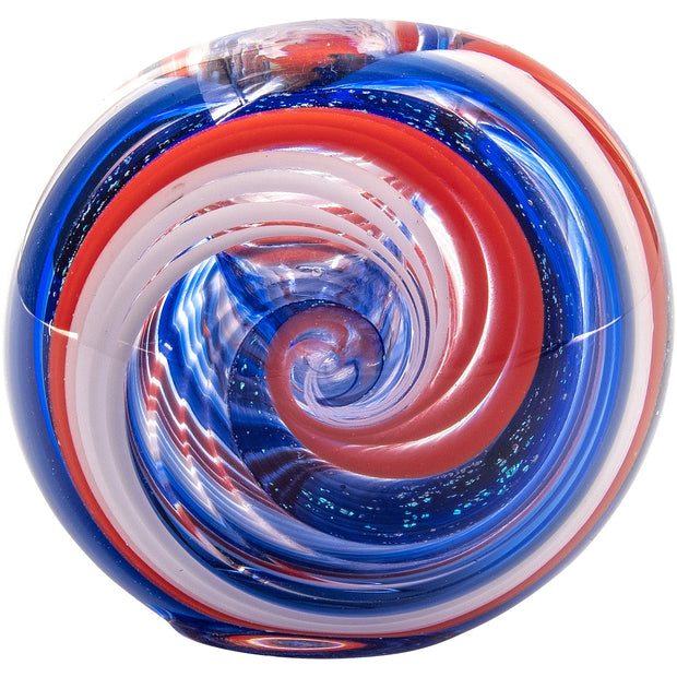LA Pipes Stars and Stripes Independence Glass Spoon Pipe - Headshop.com