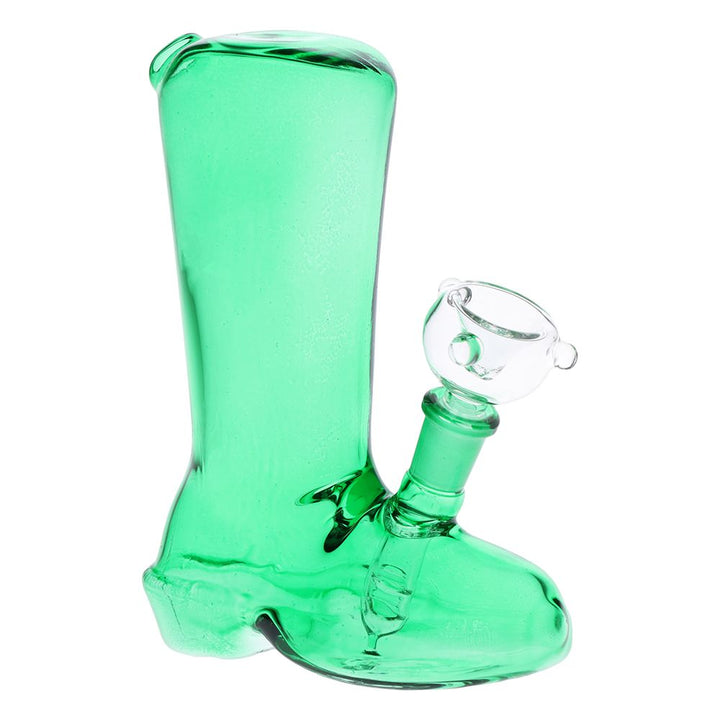 Boot-iful Mini Glass Water Pipe - 5" / 10mm F / Colors Vary - Headshop.com