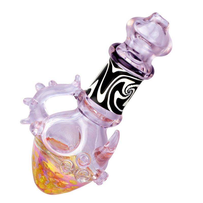 Purple Goth Honeycomb Hand Pipe - 5.5" - Headshop.com
