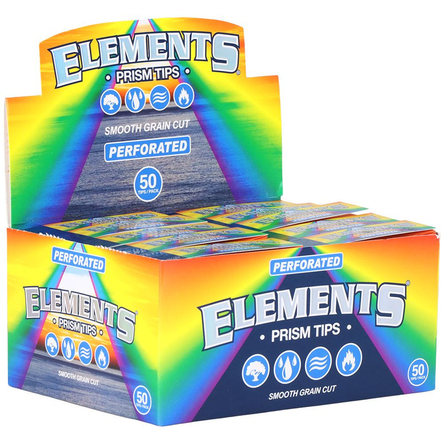 50PK DISPLAY - Elements Prism Perforated Tips - 50pc - Headshop.com