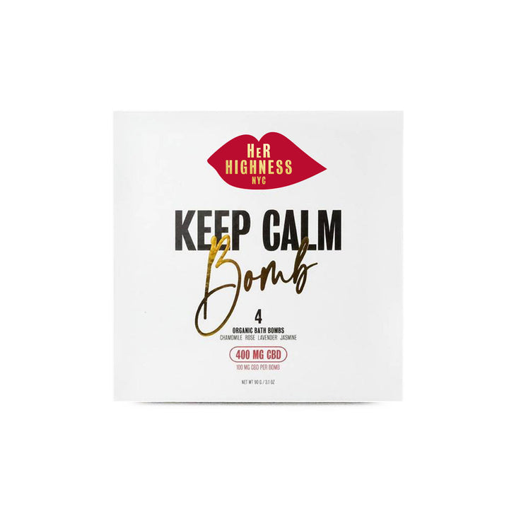 Her Highness Keep Calm Bath Bomb 4 Pack - Headshop.com