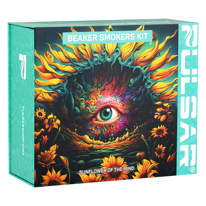 Pulsar Design Series Beaker Water Pipe Smoker's Kit | 7.75"