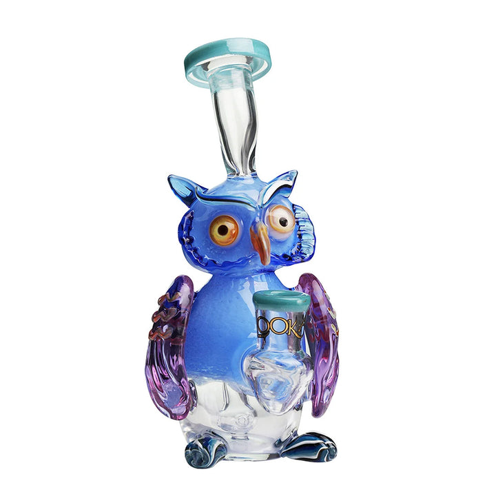 Lookah Glass 9" Mini Nerdy Owl Water Pipe - Headshop.com