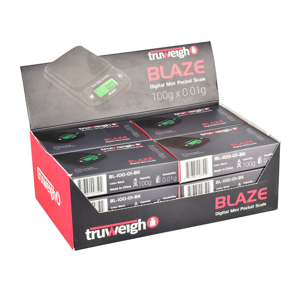 Truweigh BLAZE Digital Mini Scale | 12pc Display - Headshop.com