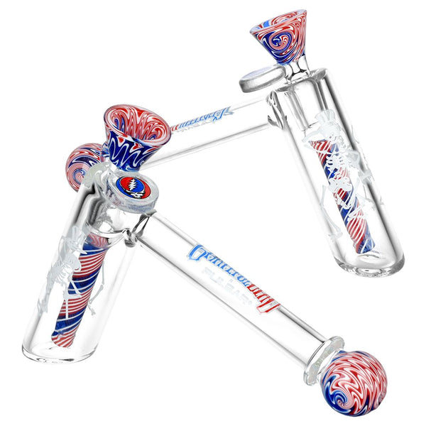 Grateful Dead x Pulsar Wig Wag Hammer Bubbler - 6.25" / 14mm F Grateful Dead x Pulsar Wig Wag Hammer Bubbler - 6.25" / 14mm F