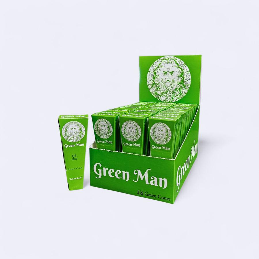 Green Man Green Rice Paper Cones - Headshop.com