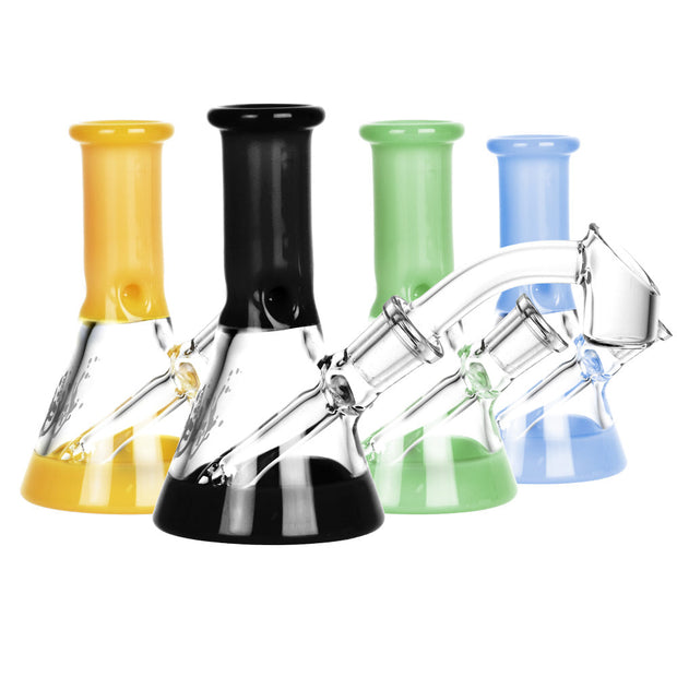 Pulsar Mini Bi-Color Beaker 45D Rig- 3.5"/10mm F/Colors Vary - Headshop.com