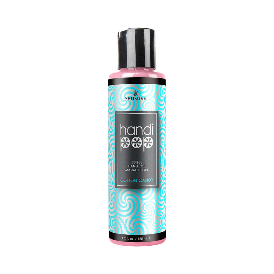 Sensuva HandiPop Edible Massage Gel Cotton Candy 4.2 oz. - Headshop.com