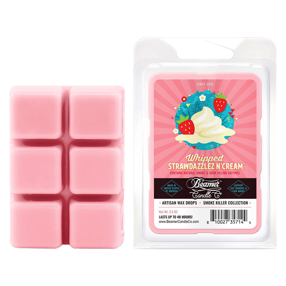 Beamer Candle Co. Artisan Wax Drops | Whipped Strawdazzlez N' Cream | 2.4oz | 12pc Display - Headshop.com