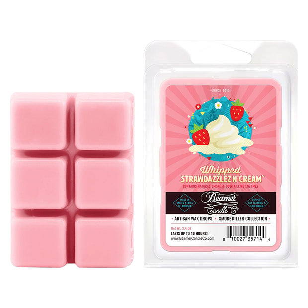 Beamer Candle Co. Artisan Wax Drops | Whipped Strawdazzlez N' Cream | 2.4oz | 12pc Display - Headshop.com