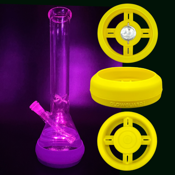 Bong Base Bumper Coin Battery 4.25in-6in Bases Silicone Fits Variety of Shapes - Headshop.com