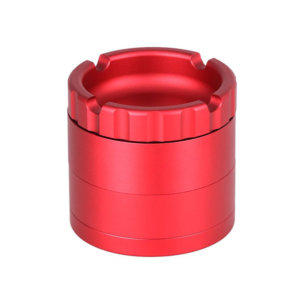 Aluminum Grinder with Ashtray Top - 4pc / 2.5" / Colors Vary - Headshop.com