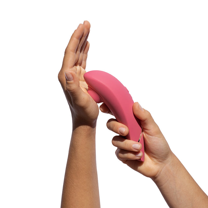 Womanizer Premium 2 Rechargeable Silicone Luxurious Pleasure Air Clitoral Stimulator Raspberry - Headshop.com