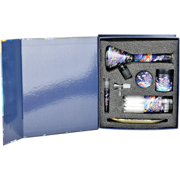 Space Monster Glass Beaker Water Pipe Smoking Set - 7.75" / 14mm F - Headshop.com