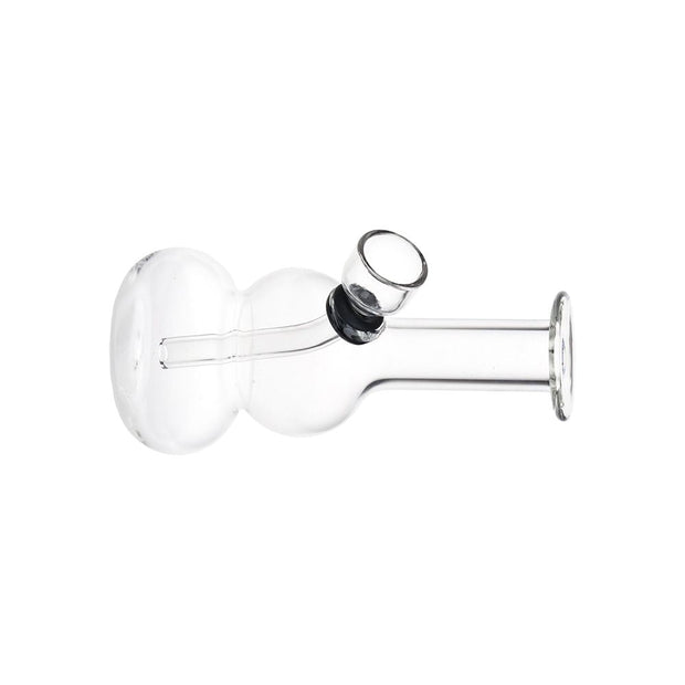 Itty Bitty Double Bubble Glass Water Pipe - 4.75" / Clear - Headshop.com
