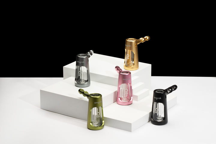 ONGROK Portable Glass Aluminum Bubbler Pipe - Headshop.com