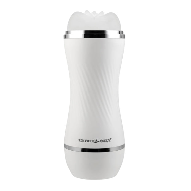 Zero Tolerance Double Dip Dual-Ended Realistic Stroker with Movie Download White - Headshop.com