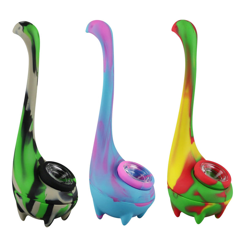 Loch Ness Monster Silicone Pipe - Headshop.com