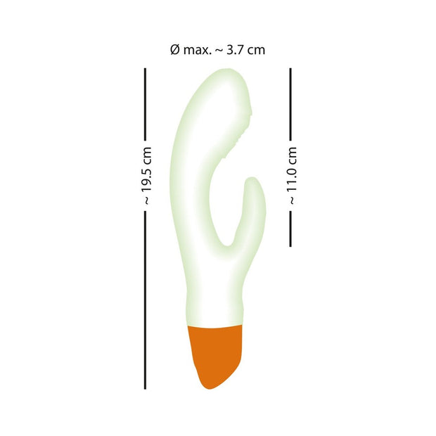 You2Toys Glow-in-the-Dark Rabbit Vibrator - Headshop.com