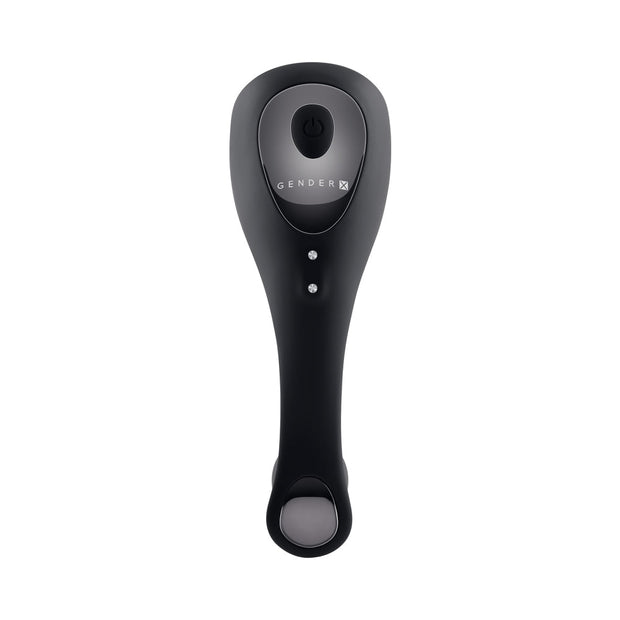 Gender X Back It Up Rechargeable Lasso C-Ring and Plug with Remote Silicone Black - Headshop.com