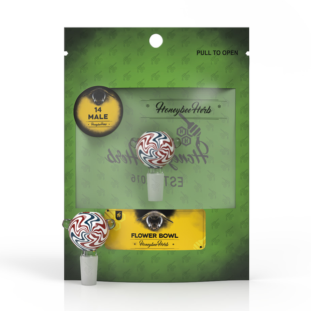 Honeybee Herb Flower Bowls (Green Line) - Headshop.com