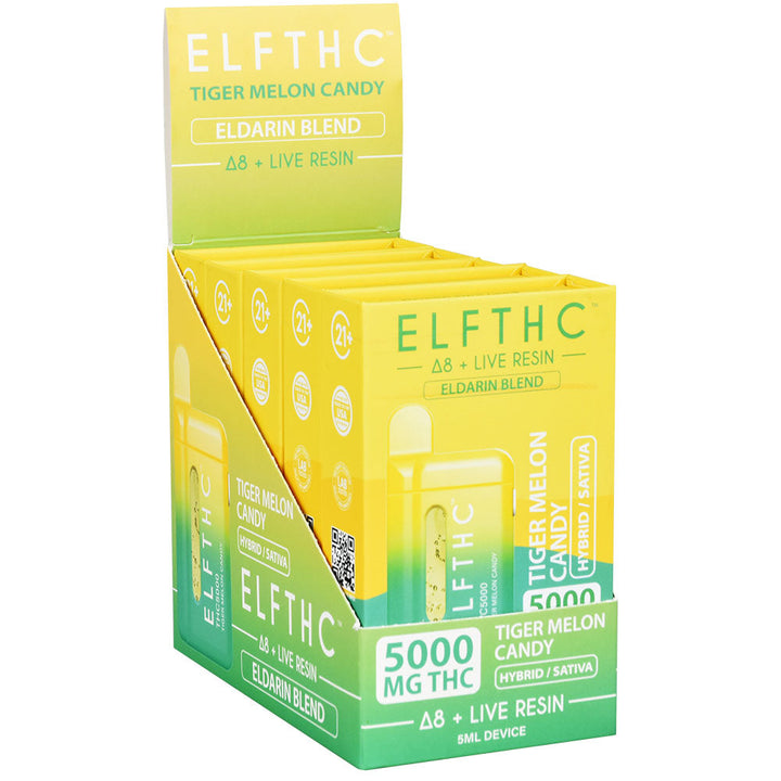 ELFTHC Eldarin Blend D8 + Live Resin Disposable | 5mL | 5pc Display - Headshop.com