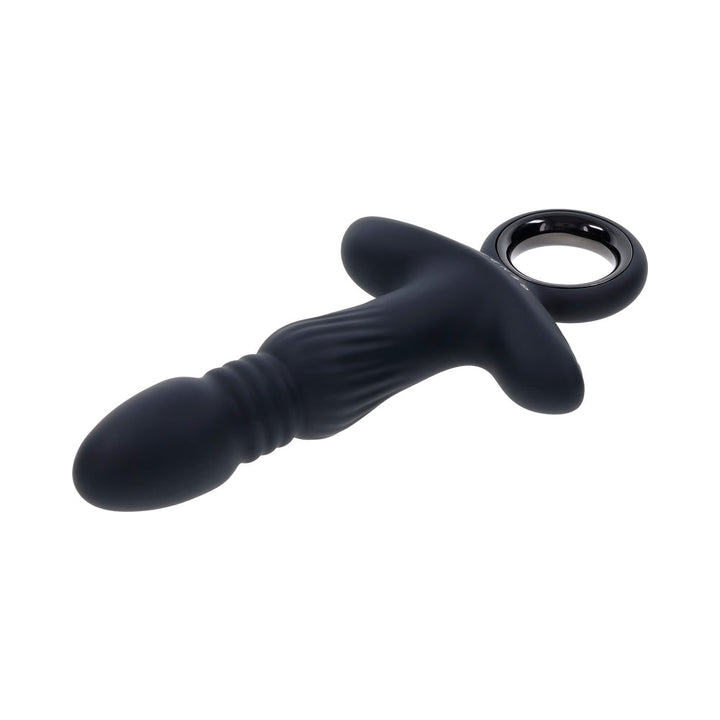 Gender X Slayer Rechargeable Ring Thruster Vibe Silicone Black - Headshop.com