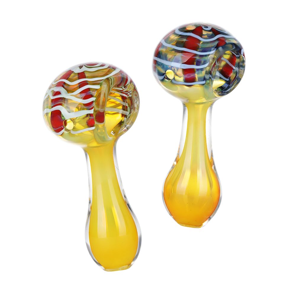 Golden Hour Glass Spoon Pipe - 3" - Headshop.com