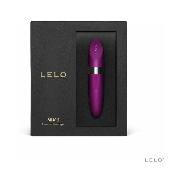 LELO MIA 2 Rechargeable Lipstick Vibrator Deep Rose - Headshop.com