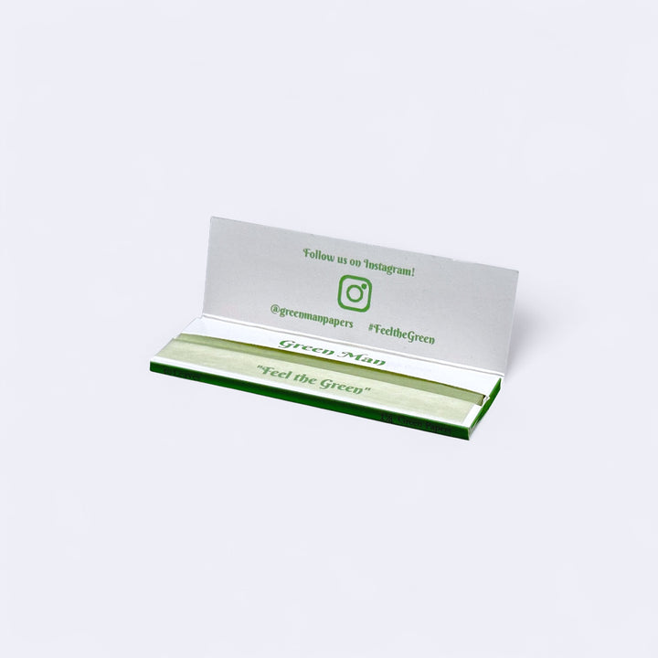 Green Man Green Rice Papers Box - Headshop.com