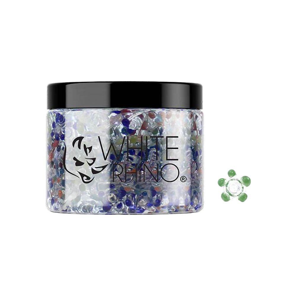 White Rhino Glass Screen | Assorted Colors | 400ct Jar - Headshop.com