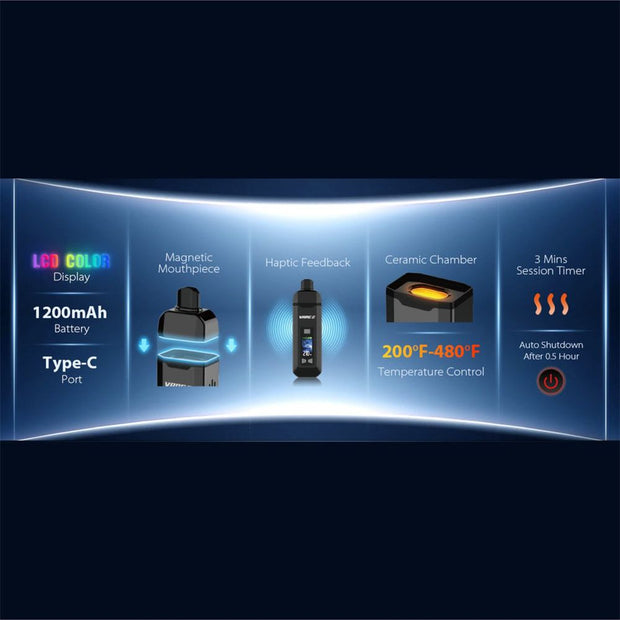Yocan Vane 2 Dry Herb Vaporizer | 1200mAh - Headshop.com